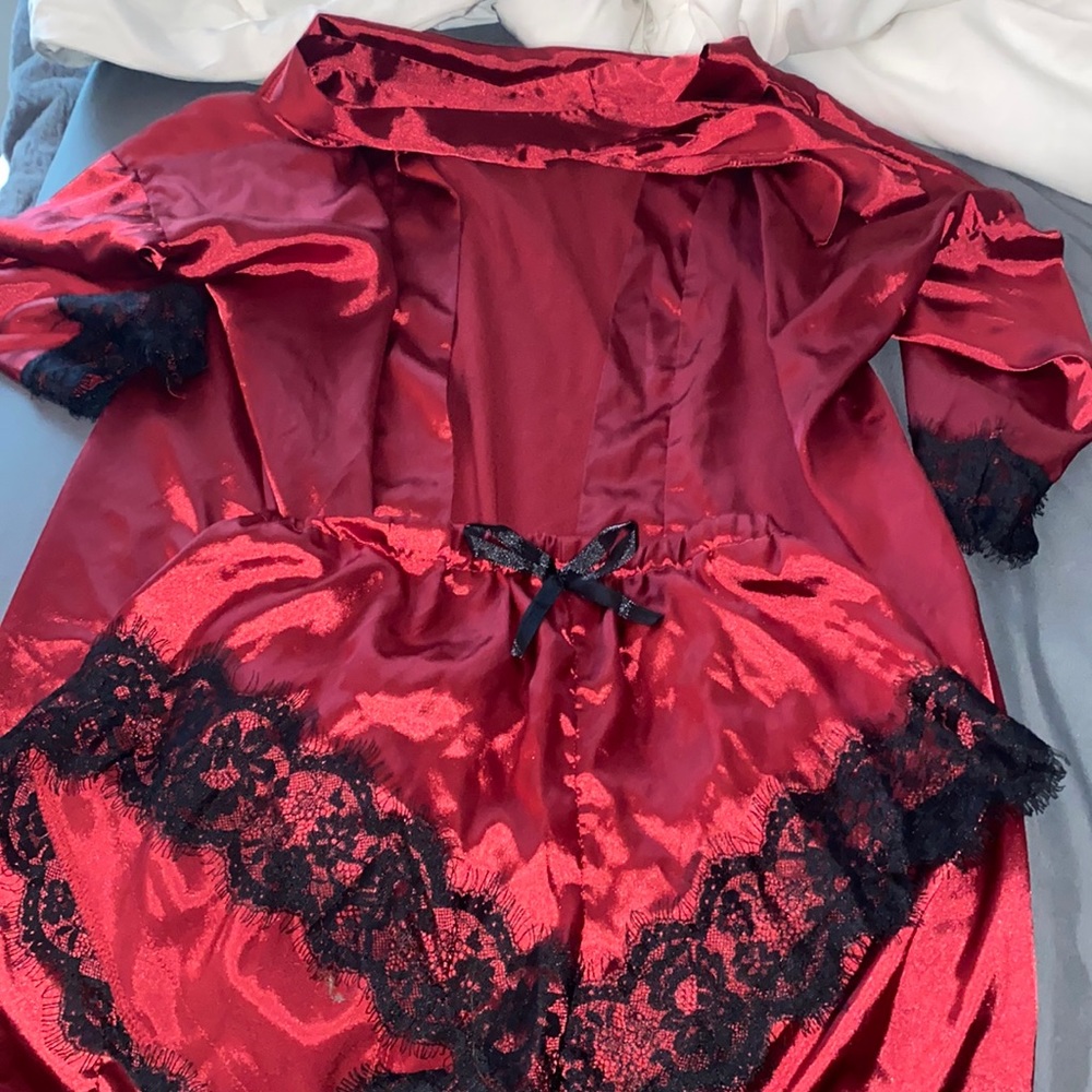 Wine red women’s sleep set